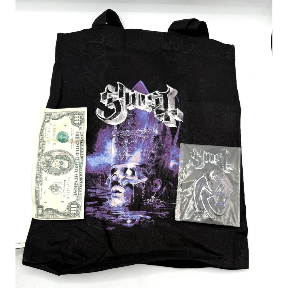 Ghost 2026 tour VIP double-backed pin and tote bag PLUS MUMMY DUST! FREE SHIP